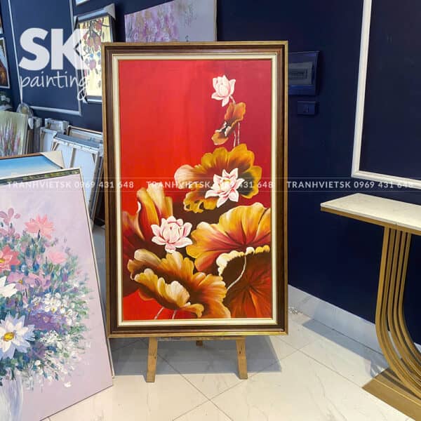 Hỏa diệm liên hoa - lòng tranh 70x120cm