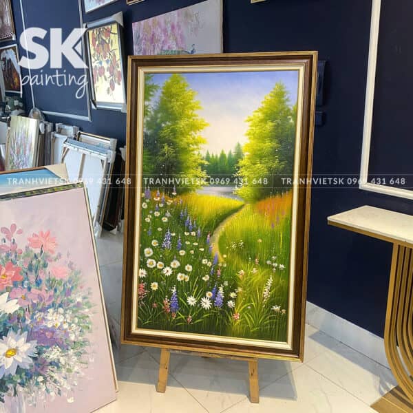 Thong dong - lòng tranh 70x120cm - Ảnh 2
