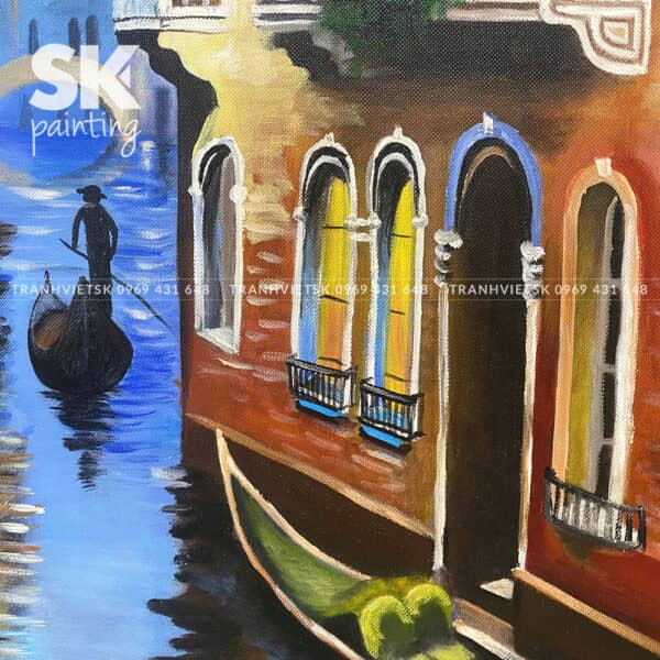 Phố Venice - lòng tranh 70x120cm - Ảnh 3