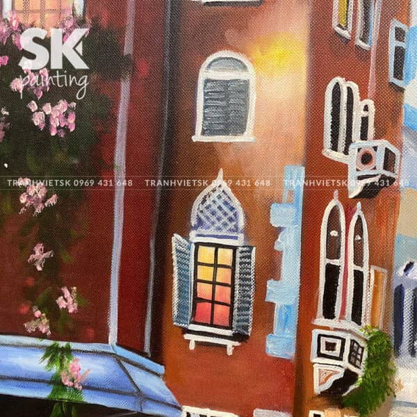 Phố Venice - lòng tranh 70x120cm - Ảnh 2