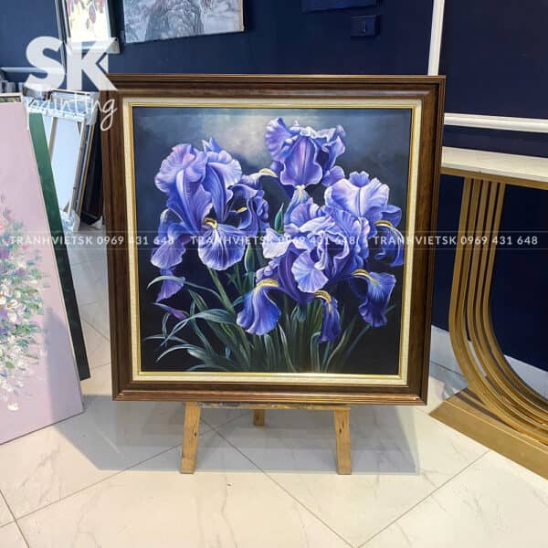 Hoa diên vỹ - lòng tranh 70x70cm