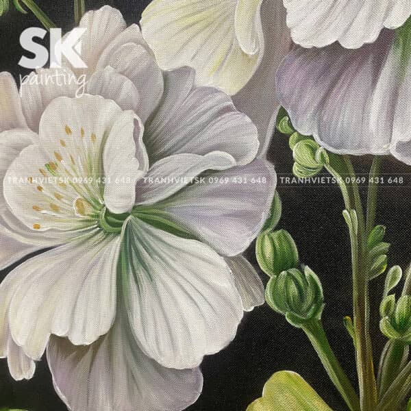 Hoa phong lữ - lòng tranh 70x70cm - Ảnh 3