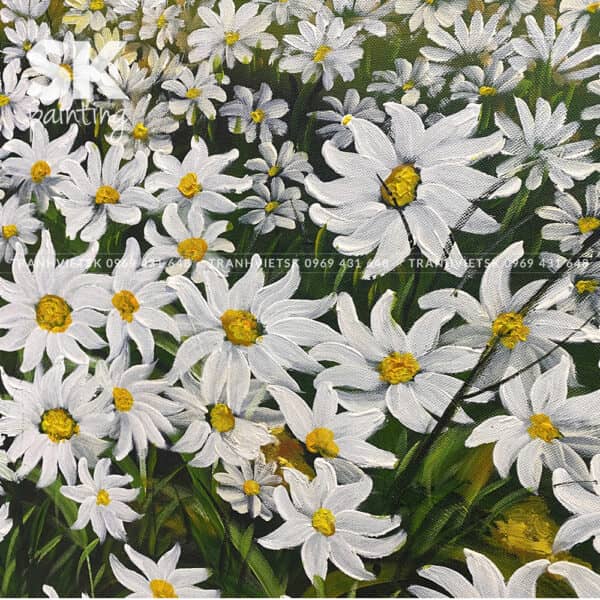 Vườn cúc họa mi - lòng tranh 95x105cm - Ảnh 3