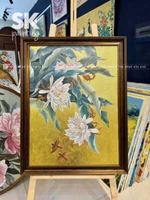Hương Sắc Quỳnh Hoa - lòng tranh 60x80cm