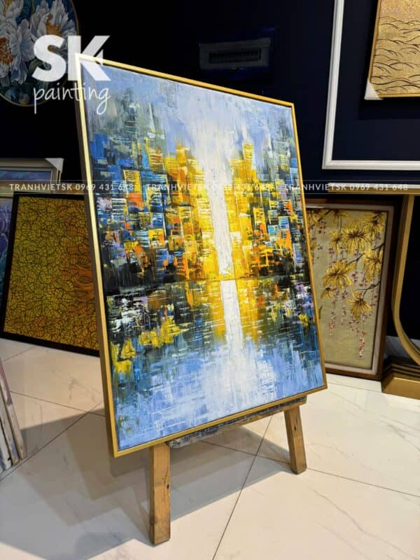 Thành Phố Trong Sương 3 - lòng tranh 60x80cm - Ảnh 3