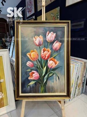 Tulip An Viên - lòng tranh 60x90cm