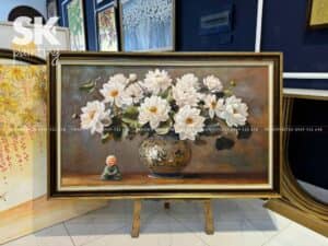 Tiểu Bạch Liên - lòng tranh 70x120cm