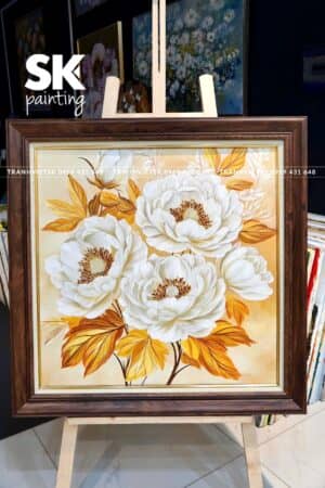 Mẫu Đơn Khoe Sắc 4 – lòng tranh 70x70cm