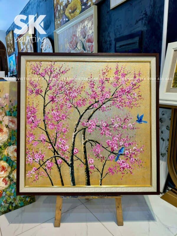 Sắc Đào Xuân Viên – Tranh Sáng Tác Độc Quyền - Ảnh 2