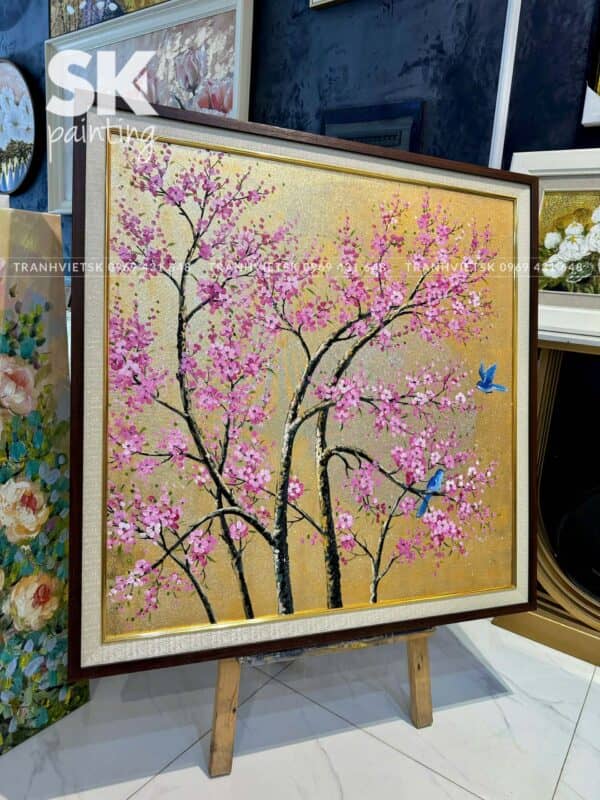 Sắc Đào Xuân Viên – Tranh Sáng Tác Độc Quyền - Ảnh 3