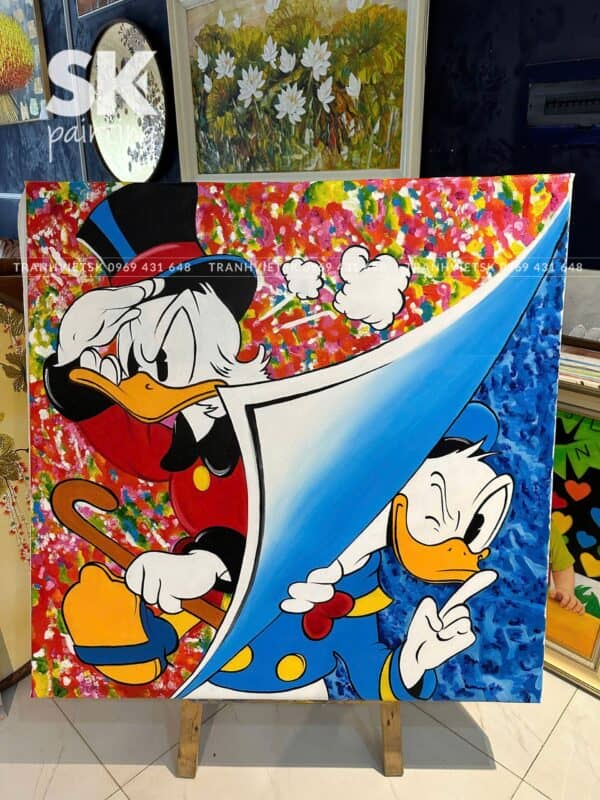 Vịt Donald - kích thước 100x100cm