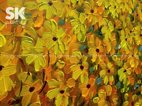 Hoa Cúc Vàng– lòng tranh 60x80cm - Ảnh 4