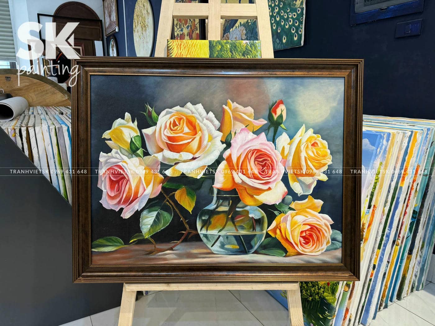 Hoa Hồng – lòng tranh 60x80cm