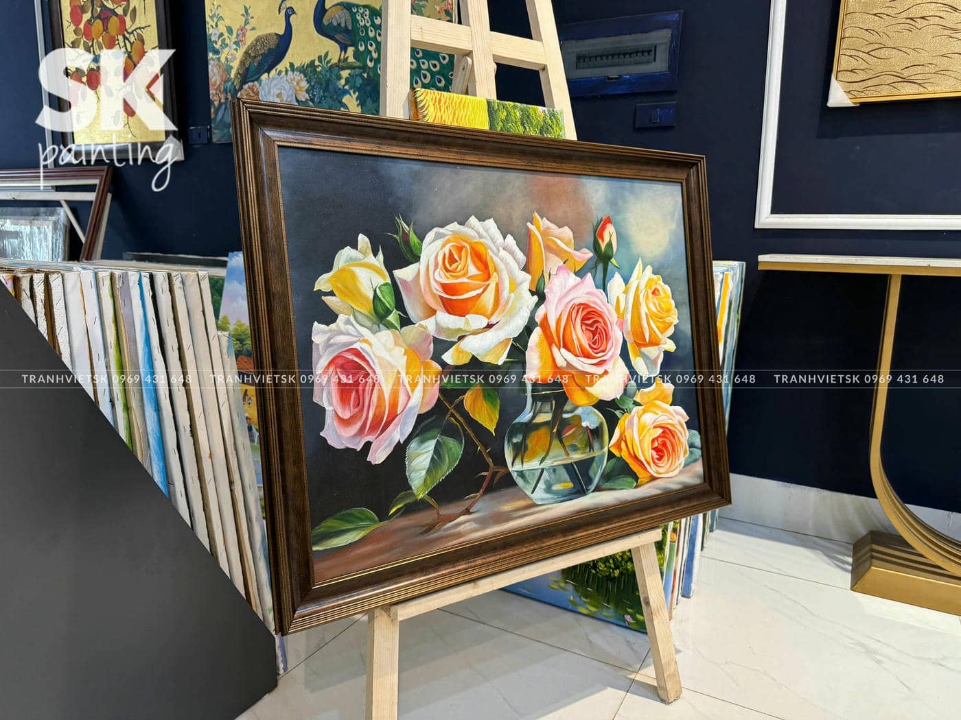 Hoa Hồng – lòng tranh 60x80cm - Ảnh 3