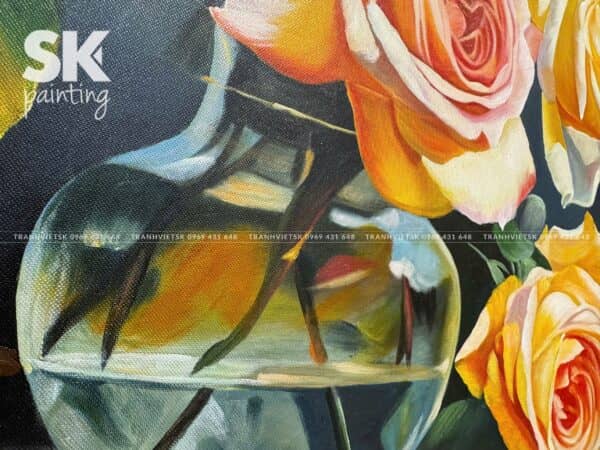 Hoa Hồng – lòng tranh 60x80cm - Ảnh 5