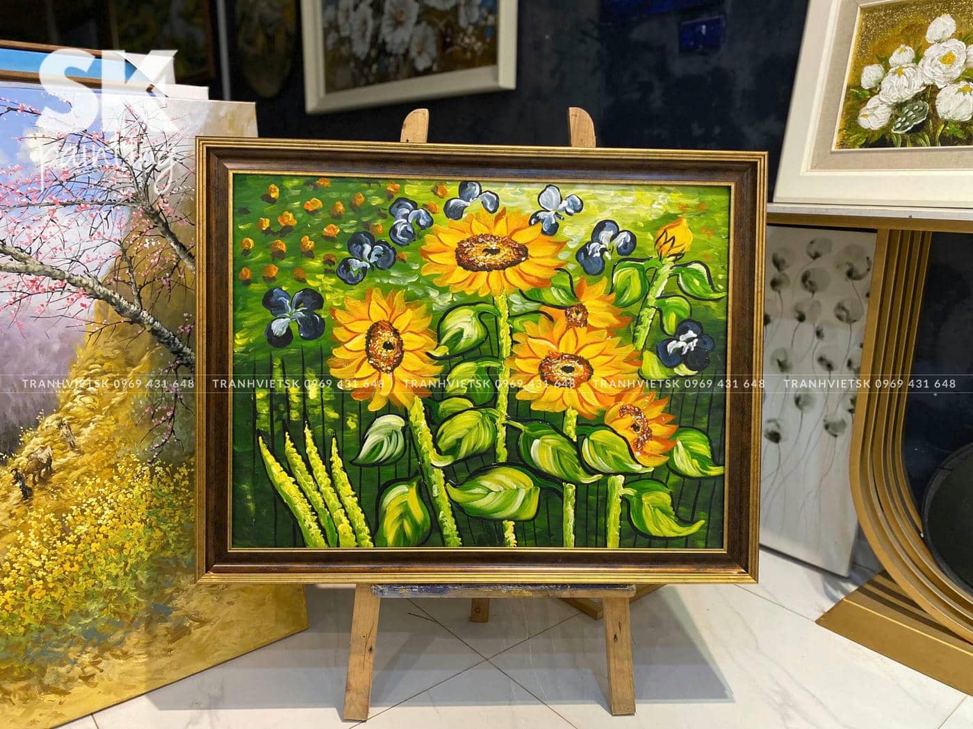 Hoa Hướng Dương– lòng tranh 60x80cm