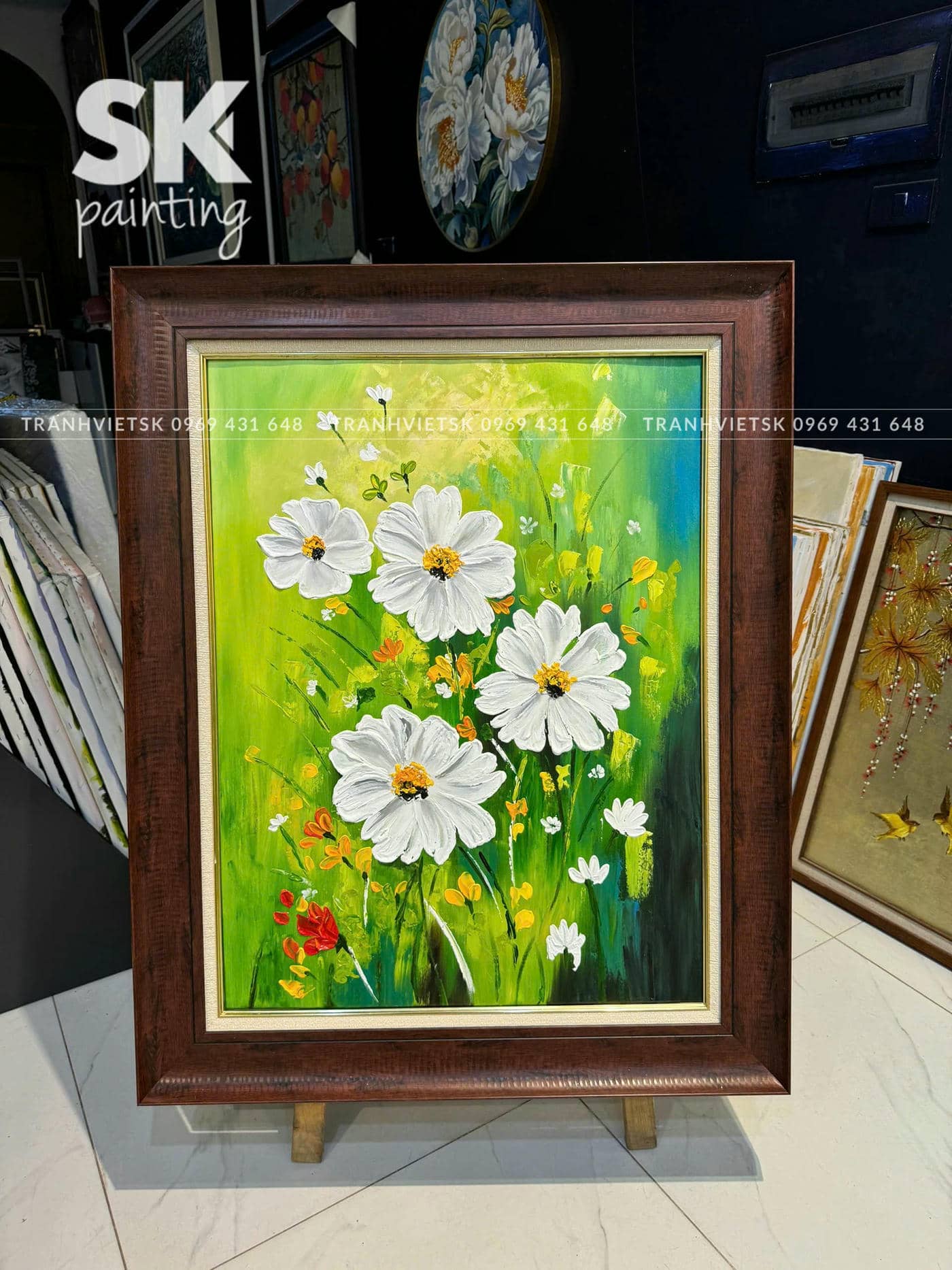 Hoa Mùa Hè – lòng tranh 60x80cm