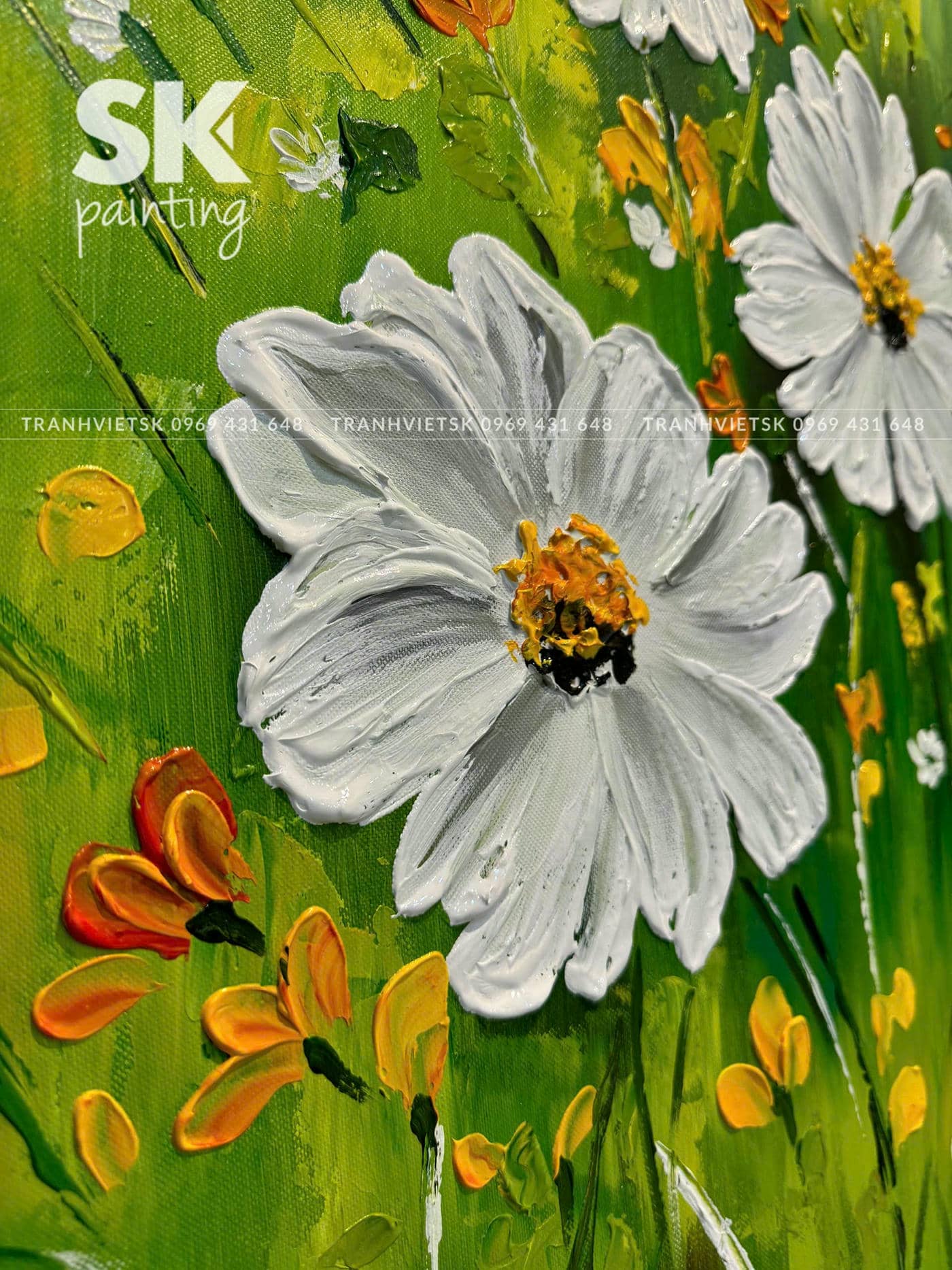 Hoa Mùa Hè – lòng tranh 60x80cm - Ảnh 4