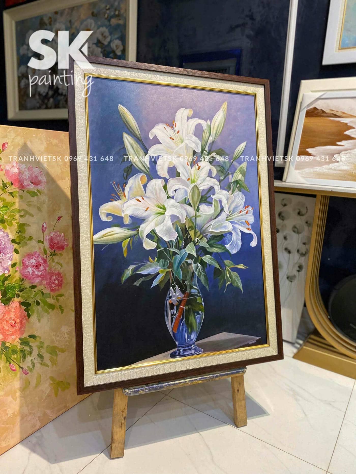 Hoa Ly 3 – lòng tranh 60x90cm - Ảnh 3