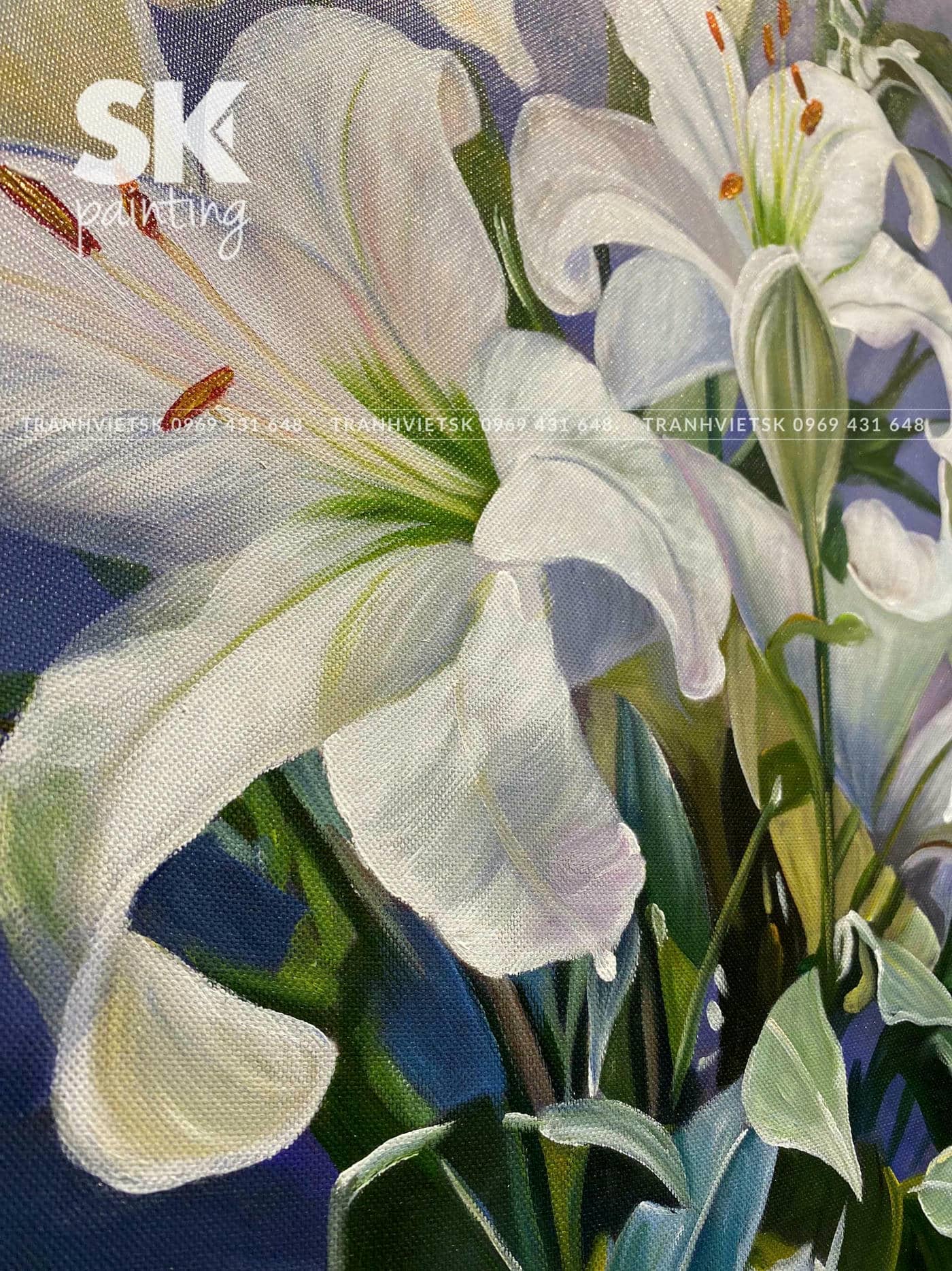 Hoa Ly 3 – lòng tranh 60x90cm - Ảnh 5