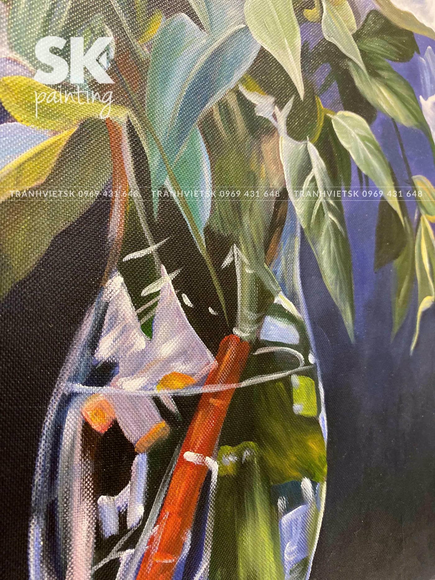 Hoa Ly 3 – lòng tranh 60x90cm - Ảnh 4