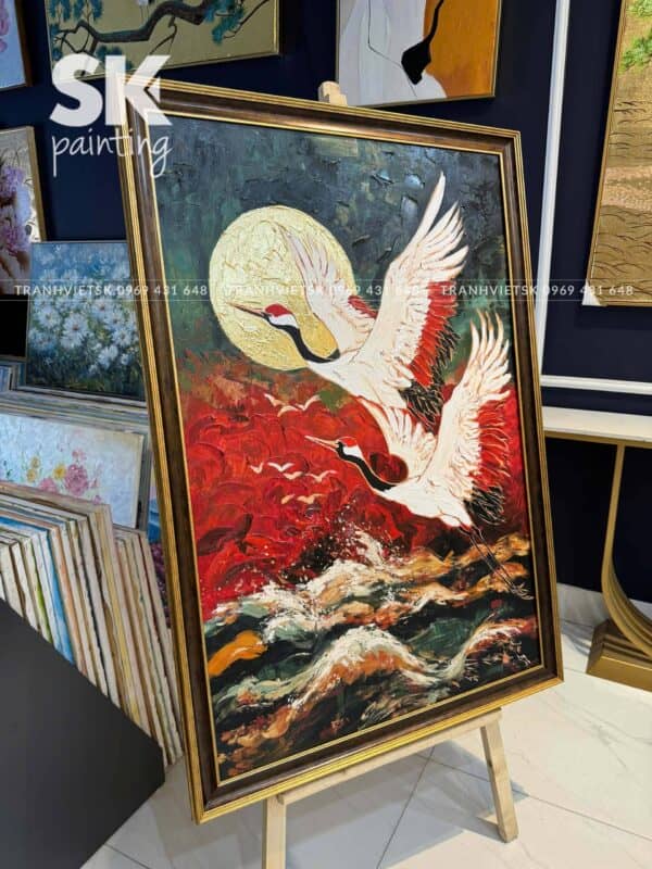 Song Hạc Kim Vượng - Tranh Sáng Tác Độc Quyền - Ảnh 3