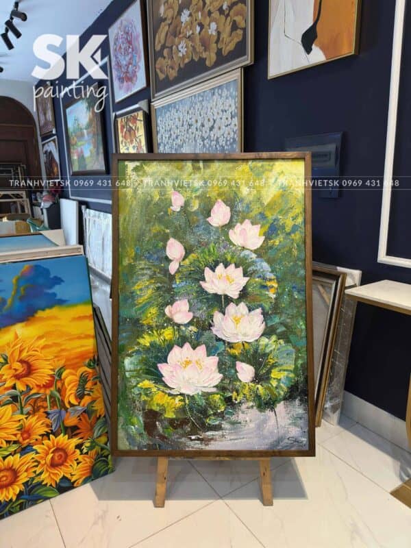 Bạch Liên Hạ Chí - Tranh Sáng Tác Độc Quyền - Ảnh 2