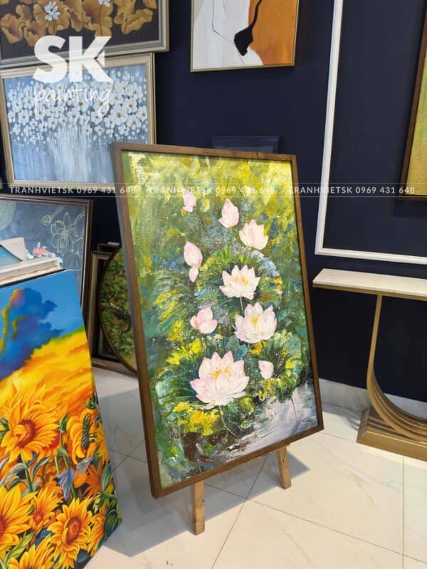 Bạch Liên Hạ Chí - Tranh Sáng Tác Độc Quyền - Ảnh 3