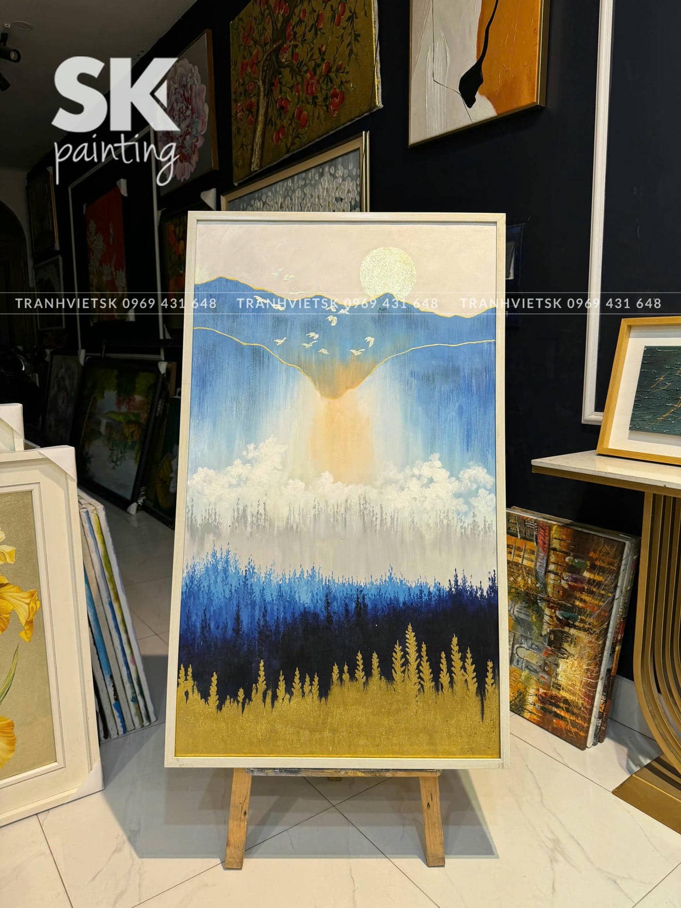 Hừng Đông 2 - lòng tranh 70x120cm