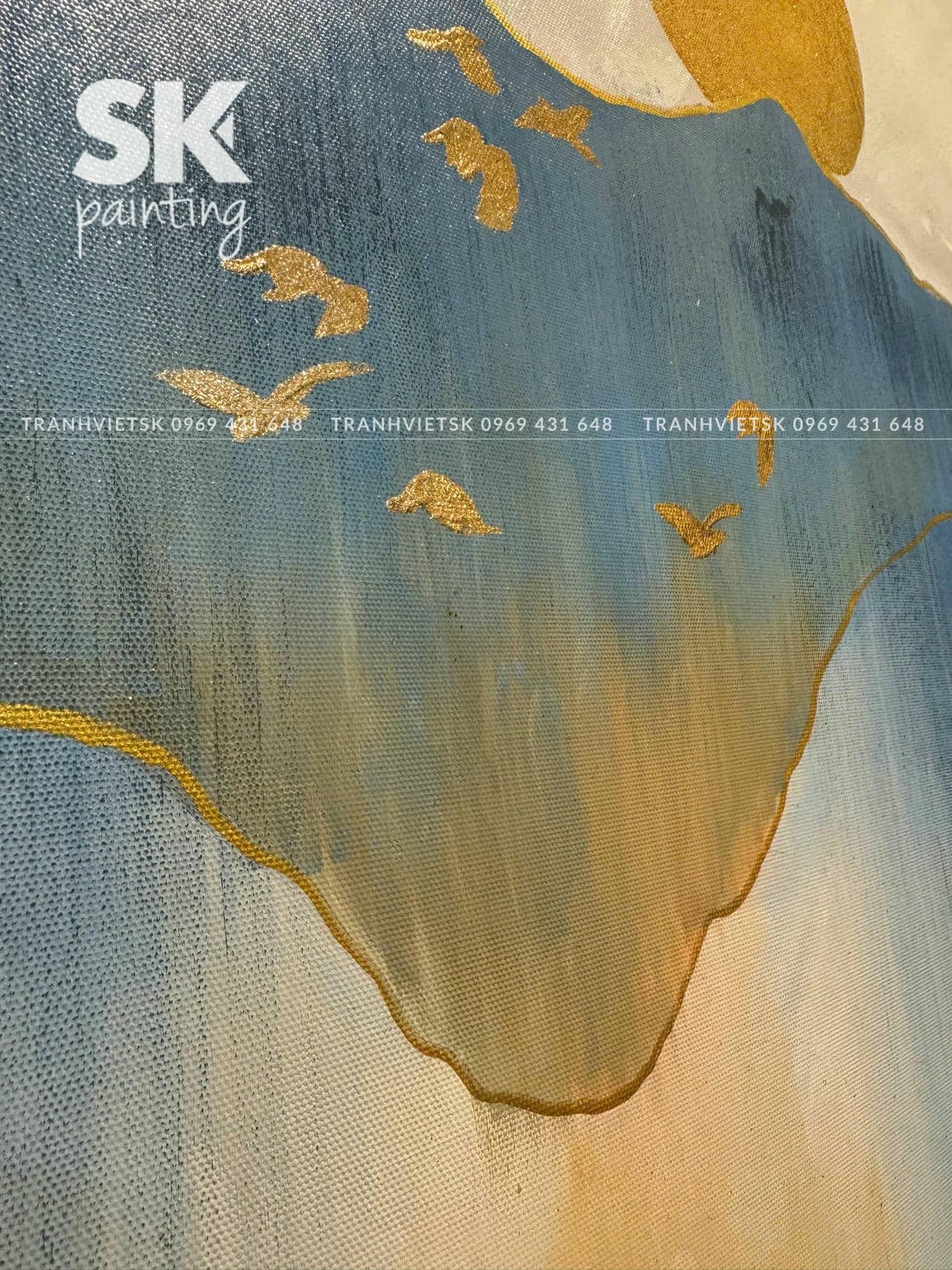 Hừng Đông 2 - lòng tranh 70x120cm - Ảnh 5