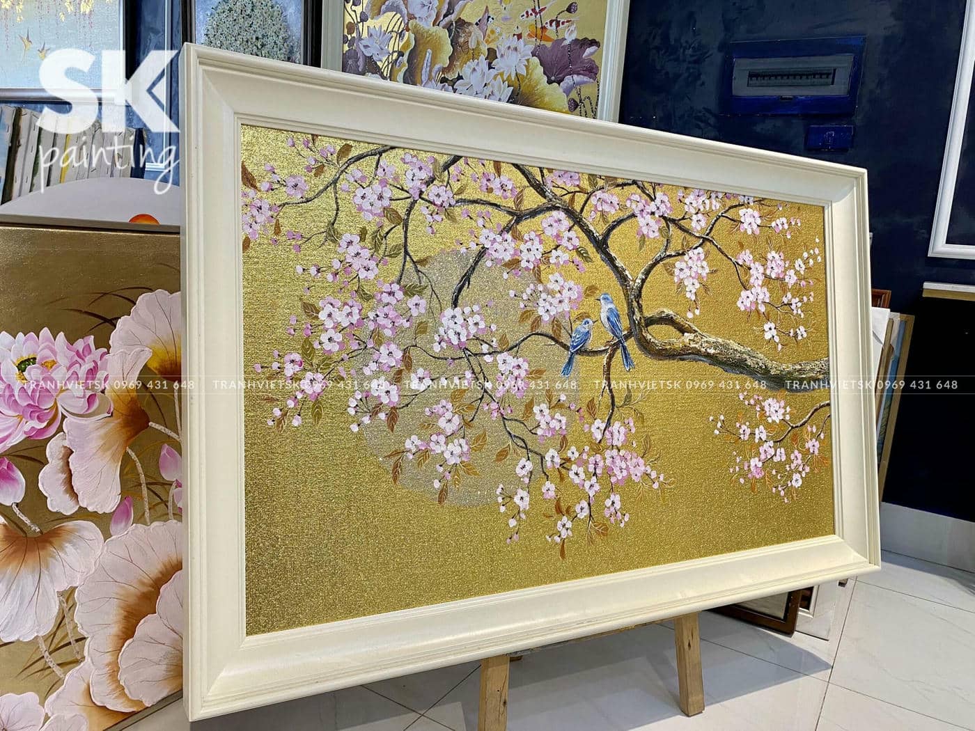 Sắc Đào Kim An - Tranh Sáng Tác Độc Quyền - Ảnh 3