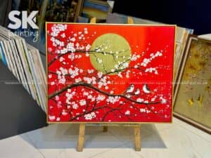 Hương Xuân An Lạc - lòng tranh 70x90cm