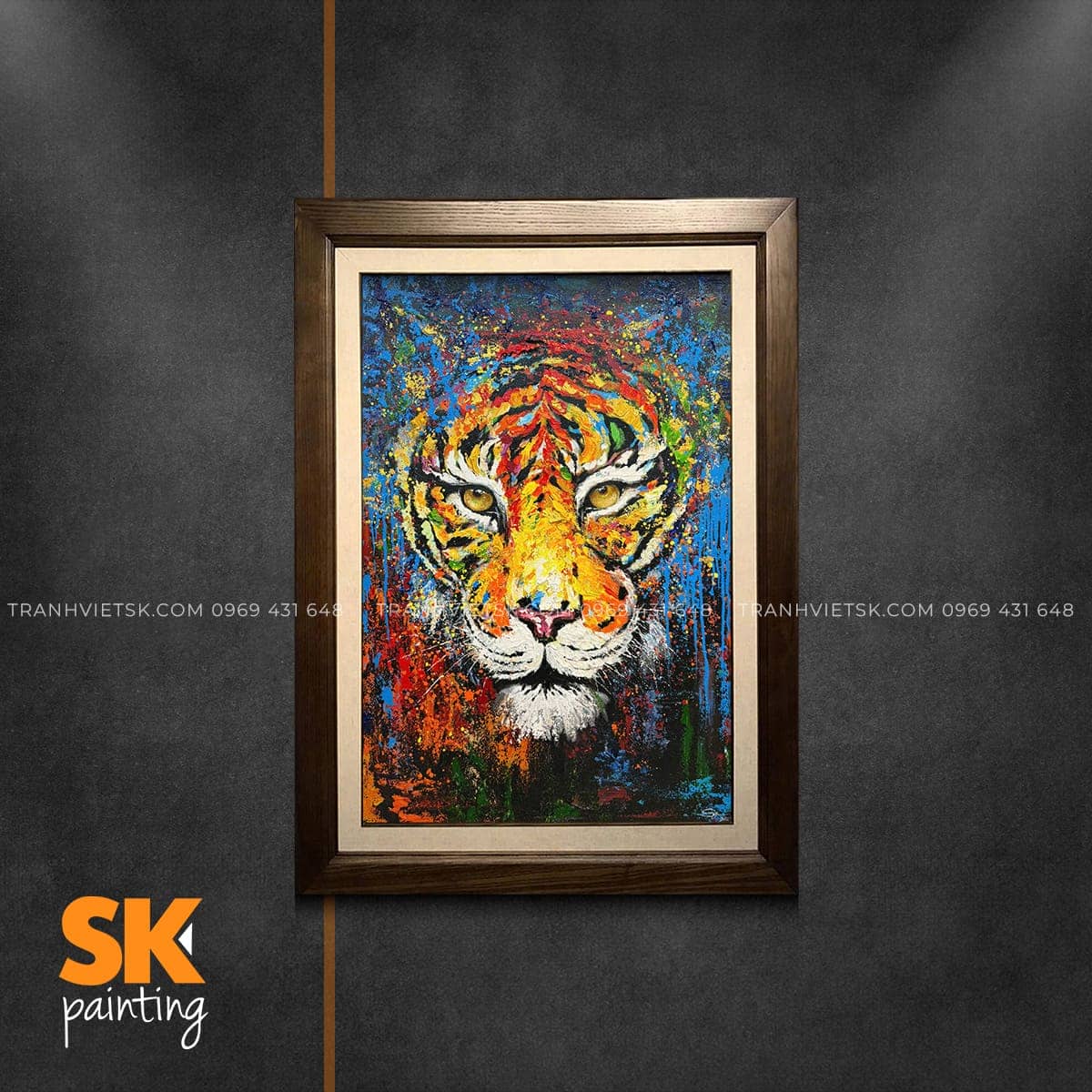 Dạ Hổ Linh Quang - Tranh Sáng Tác Độc Quyền