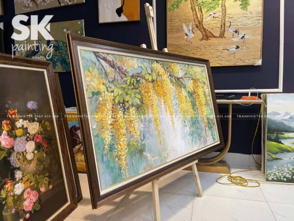 Muồng Yến Hoàng Hoa - Tranh Sáng Tác Độc Bản - Ảnh 3