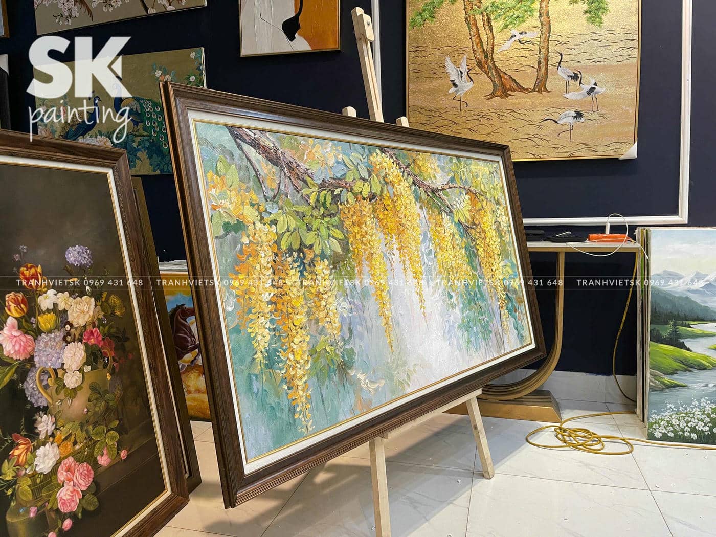 Muồng Yến Hoàng Hoa - Tranh Sáng Tác Độc Bản - Ảnh 3
