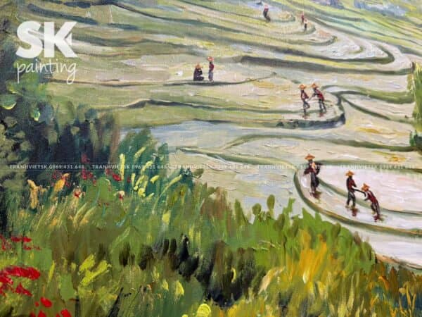 Thôn Điền Viên - Tranh Sáng Tác Độc Quyền - Ảnh 4