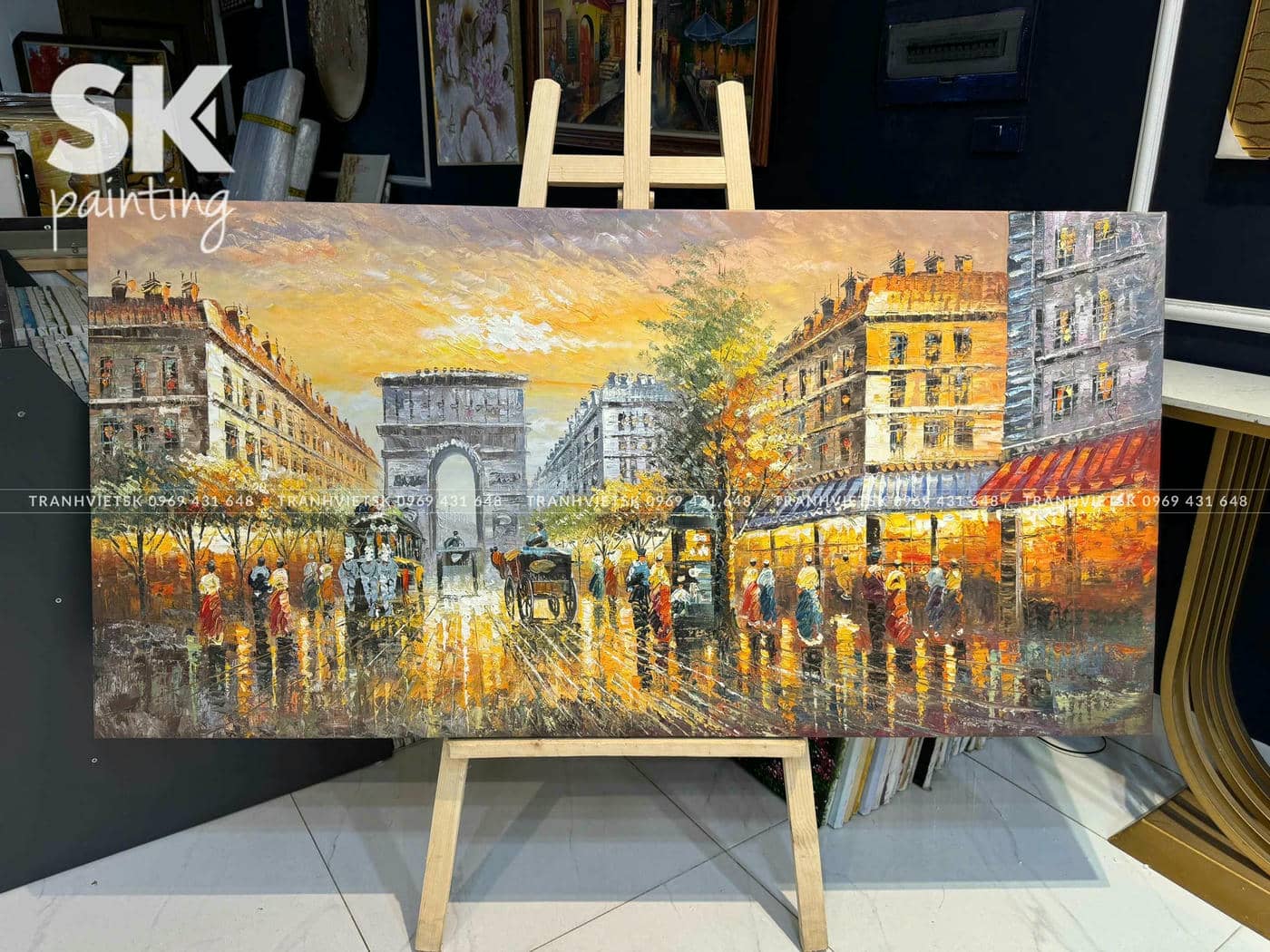 Khải Hoàn Môn - lòng tranh 80x160cm