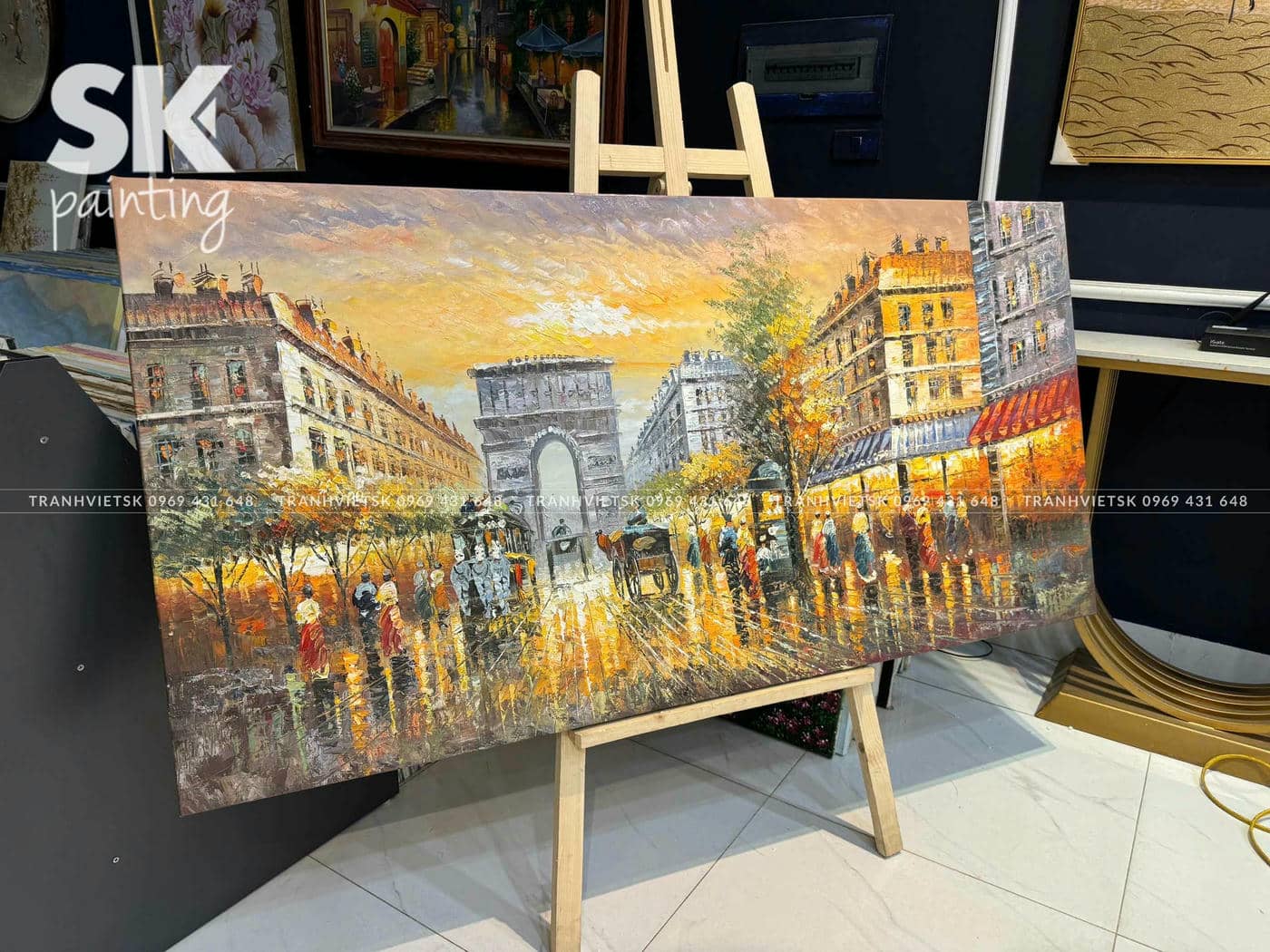 Khải Hoàn Môn - lòng tranh 80x160cm - Ảnh 3