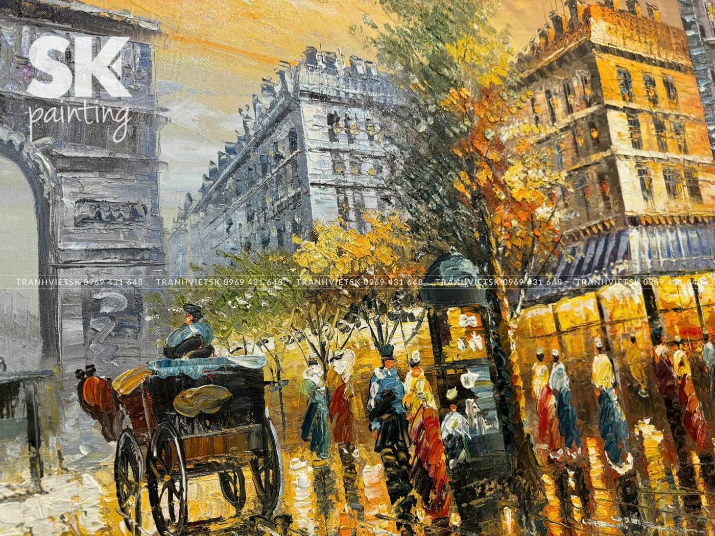 Khải Hoàn Môn - lòng tranh 80x160cm - Ảnh 4