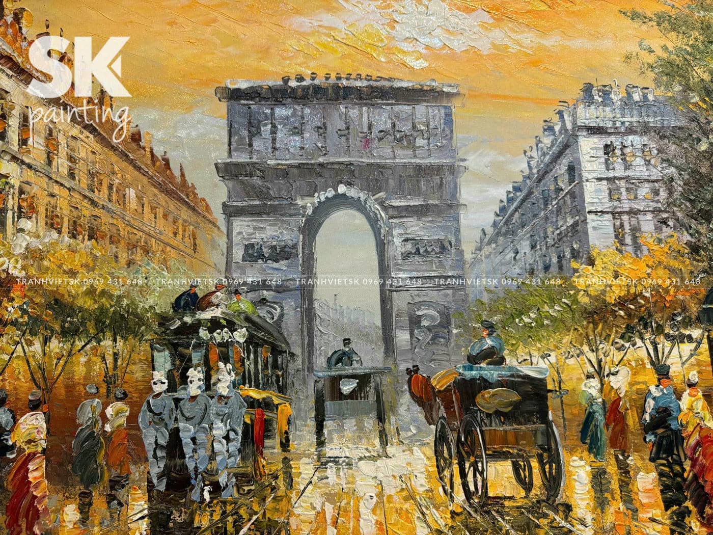 Khải Hoàn Môn - lòng tranh 80x160cm - Ảnh 5