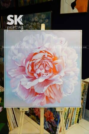 Mẫu Đơn Khoe Sắc 3 - lòng tranh 80x80cm