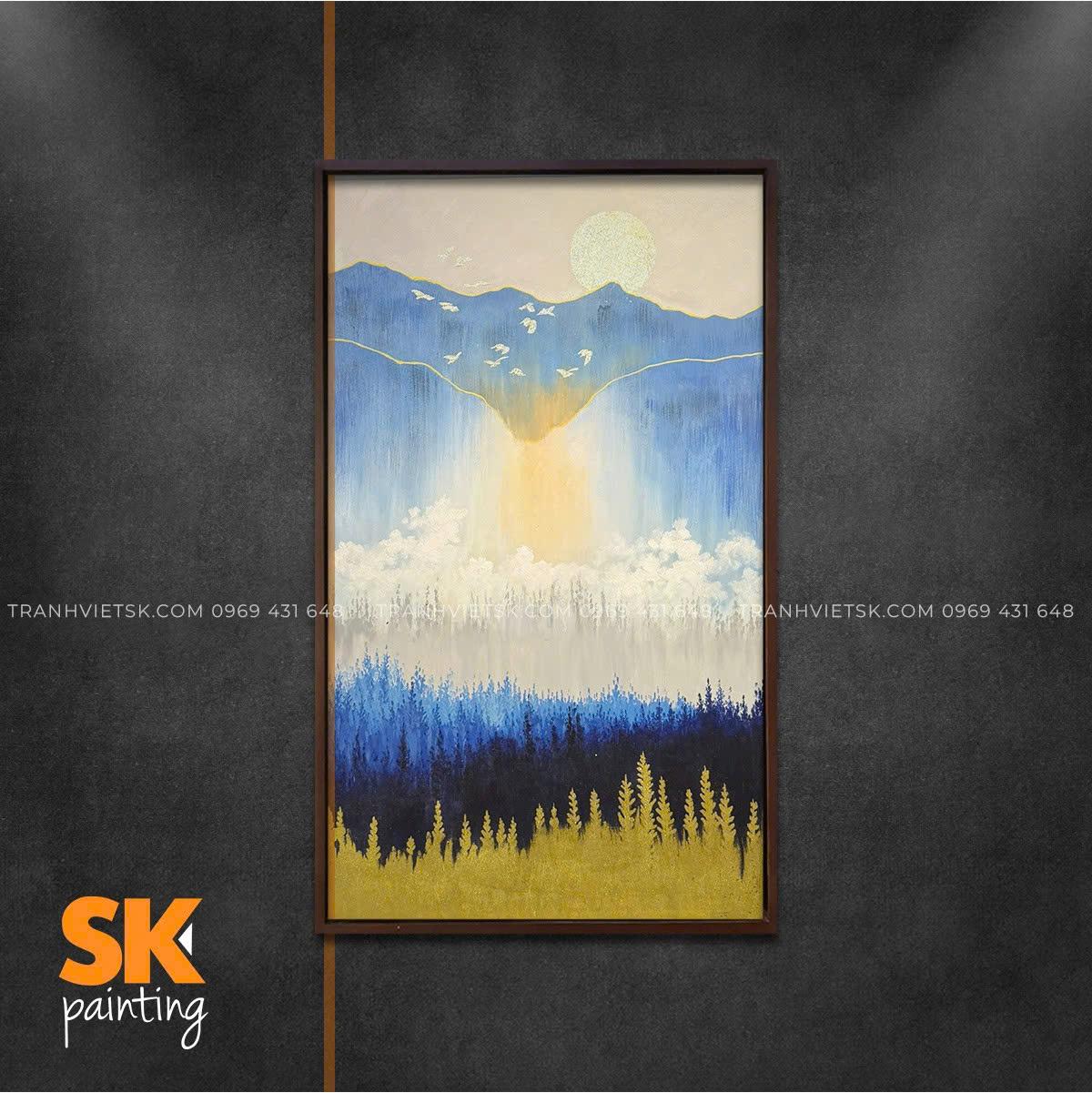 Hừng Đông 2 - lòng tranh 70x120cm