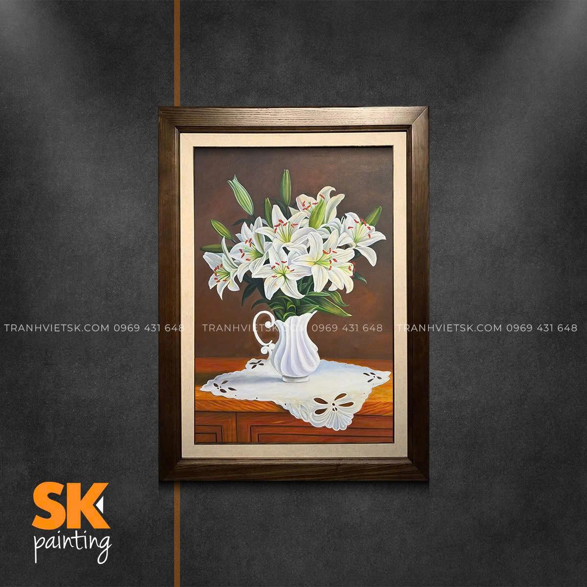 Hương Lưu Ly - lòng tranh 80x120cm