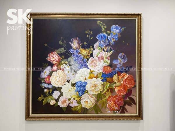 Hoa Hồng Cổ - phủ bì 146x158cm