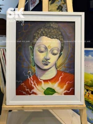 Diện Phật An Viên - lòng tranh 40x50cm