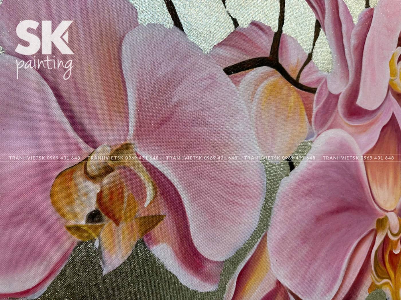 Hồ Điệp Kim An - lòng tranh 60x80cm - Ảnh 5