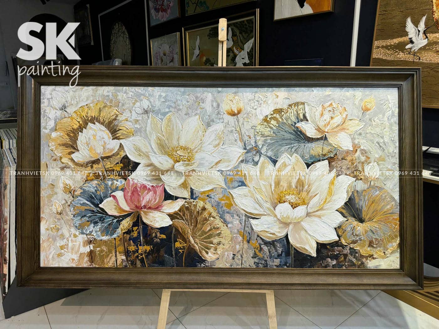 Bạch Liên Hạ Chí - Tranh Sáng Tác Độc Quyền - Ảnh 2