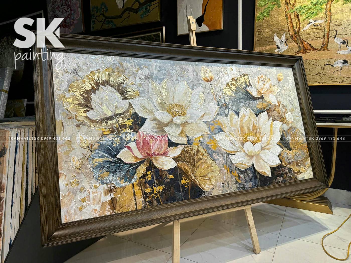 Bạch Liên Hạ Chí - Tranh Sáng Tác Độc Quyền - Ảnh 3