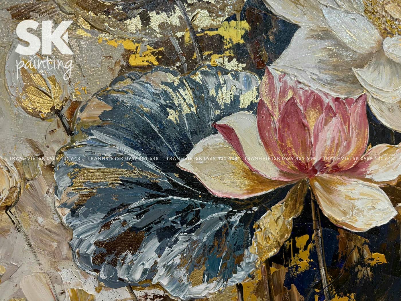 Bạch Liên Hạ Chí - Tranh Sáng Tác Độc Quyền - Ảnh 4