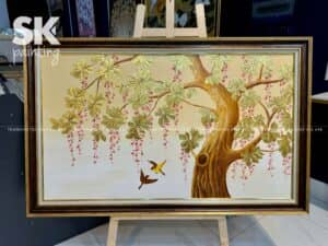 Lộc Vừng Bách Tuế 2 - lòng tranh 80x150cm